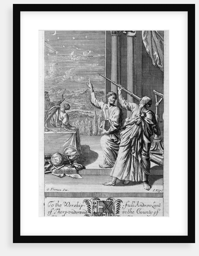 A Greek astronomer studying the stars by Johannes Kip