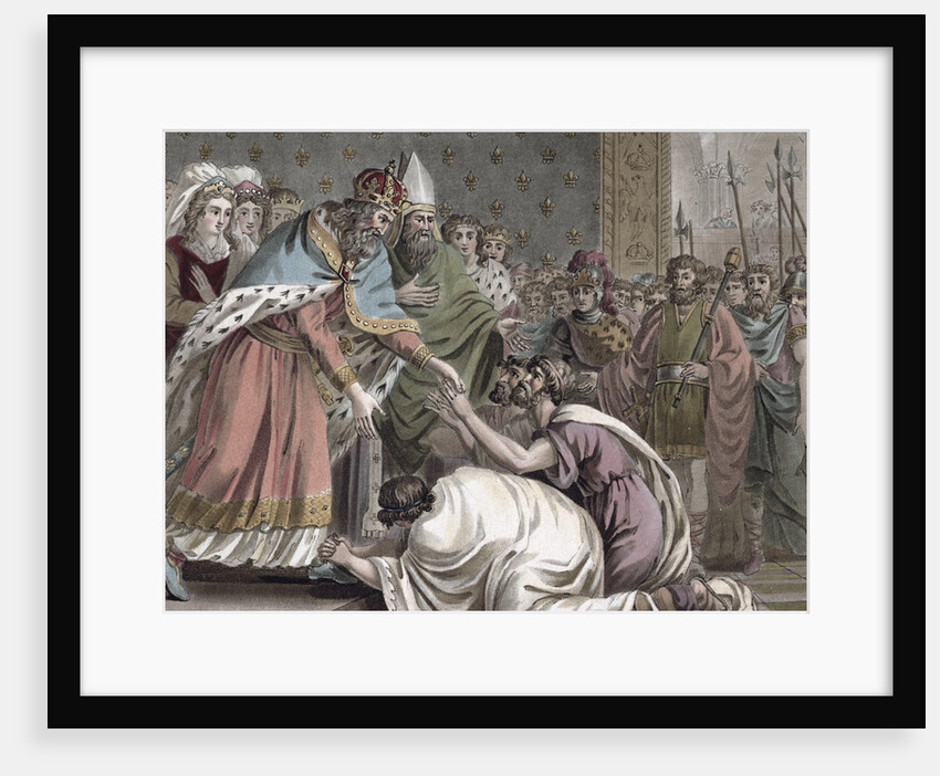 Charlemagne receives the Ambassadors from the Emperor of the East by Jean Baptiste Morret