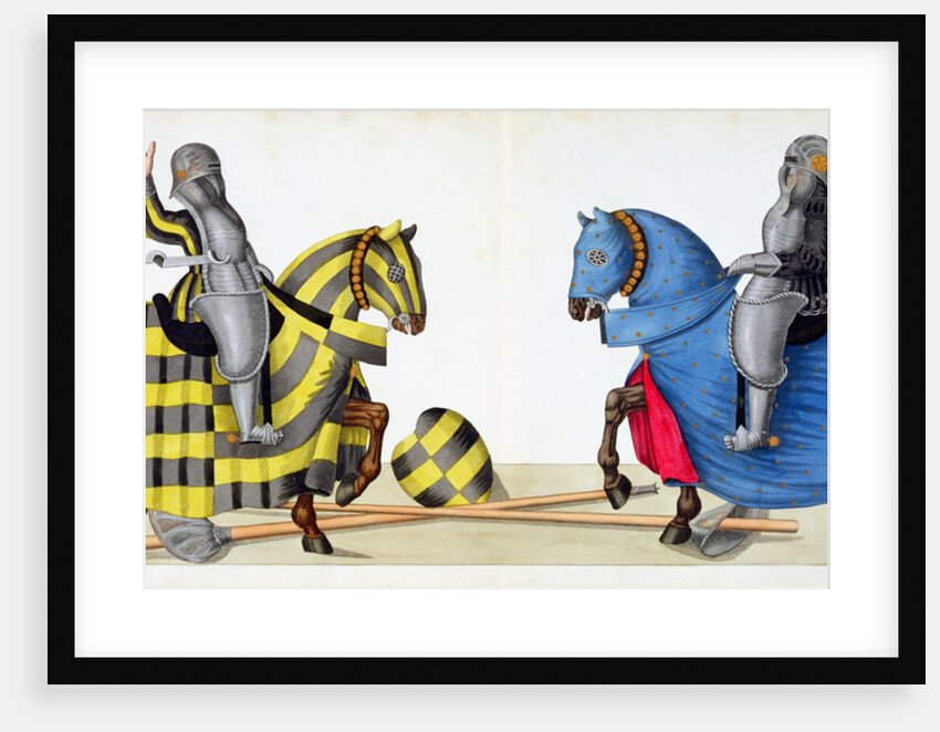 Two knights at a tournament by Friedrich Martin von Reibisch