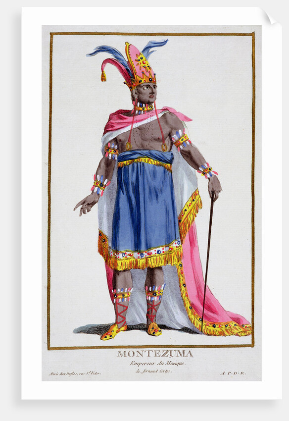 Montezuma, last Emperor of the Aztecs by Pierre Duflos