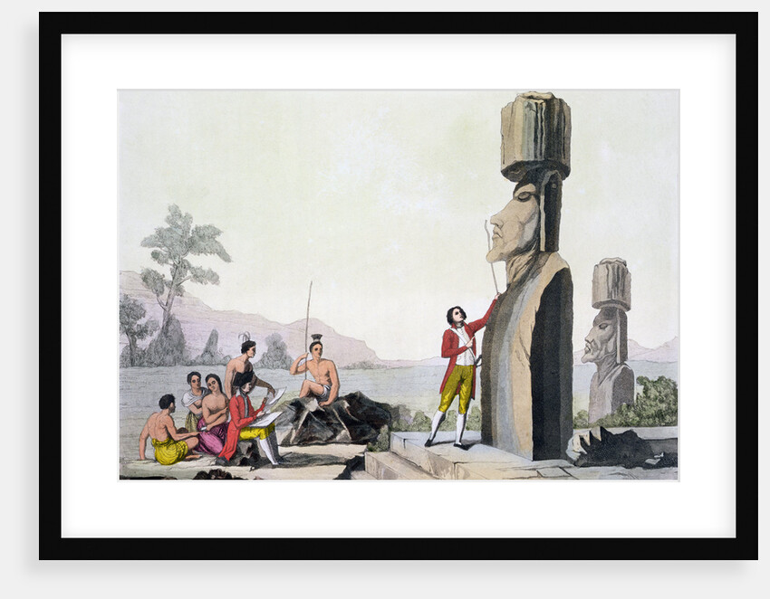 Statues on Easter Island by C Bottigella