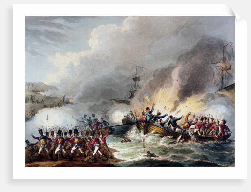Landing of the British Troops in Egypt by Thomas Sutherland