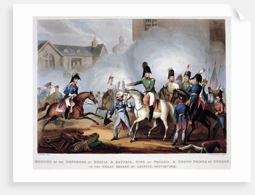 The Allied commanders at Leipzig by Thomas Sutherland