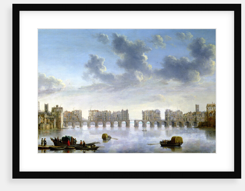 Old London Bridge by Claude Jongh