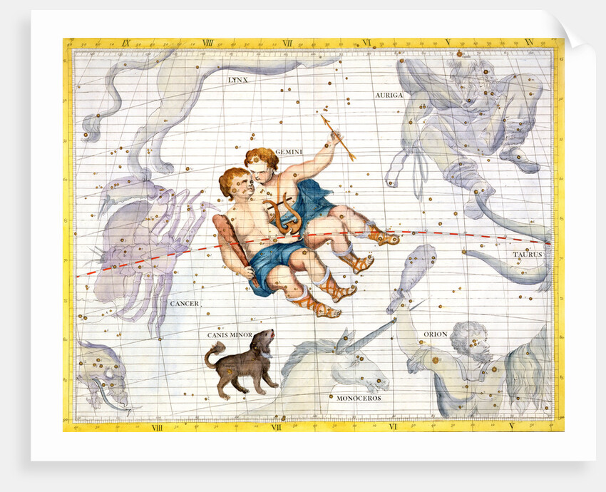 Constellations of Gemini and Canis Minor by Anonymous