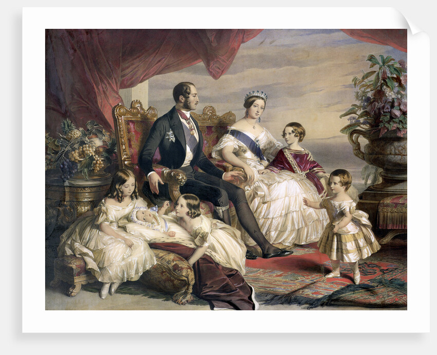 Queen Victoria and Prince Albert with Five of their Children by Anonymous