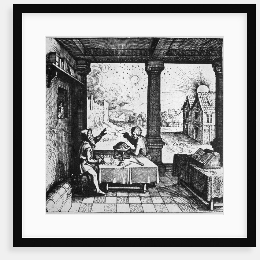 An astrologer casting a horoscope by Anonymous