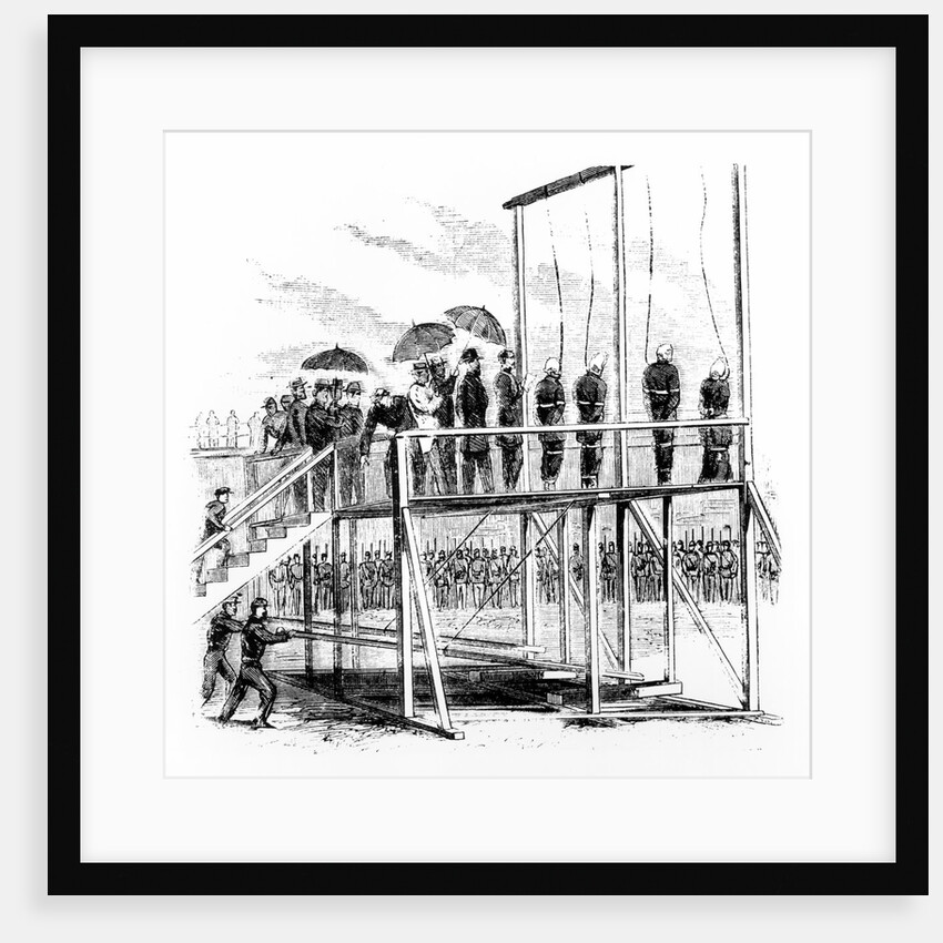 Hanging of the Lincoln assassination conspirators by Anonymous