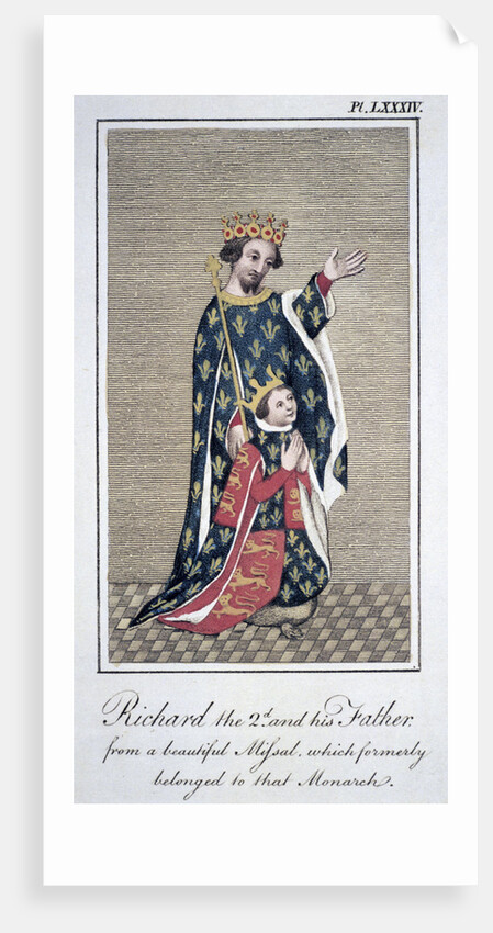 King Richard II with his father by Anonymous