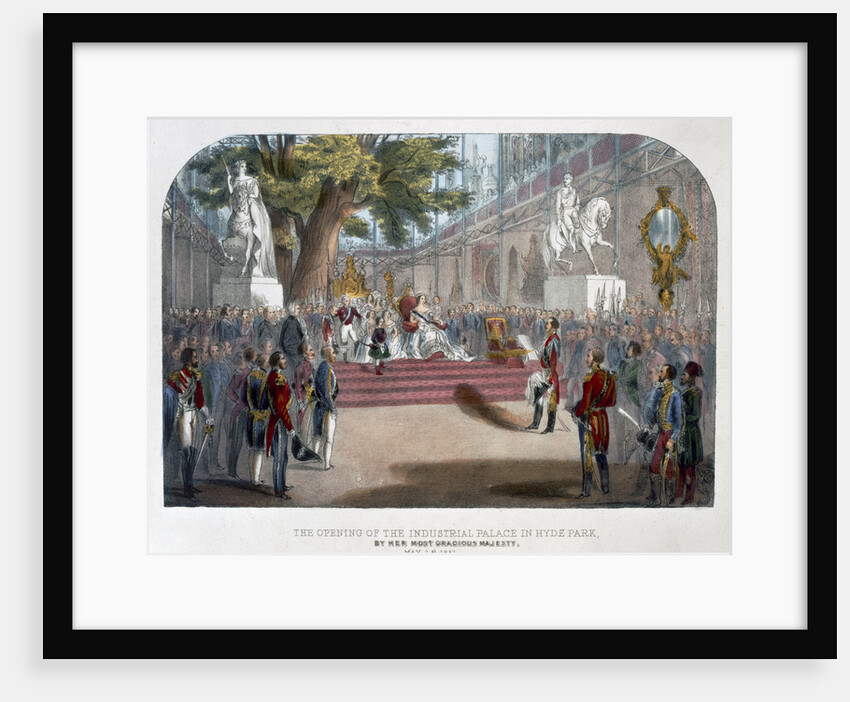 The opening by Queen Victoria of the Industrial Palace in Hyde Park by Anonymous