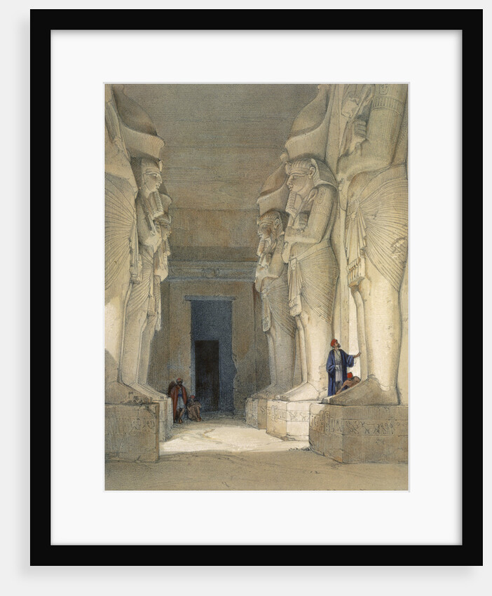 Excavated temple of Gyrshe by David Roberts