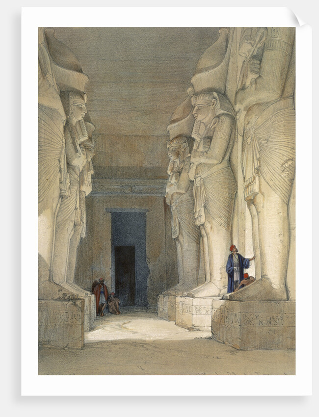 Excavated temple of Gyrshe by David Roberts