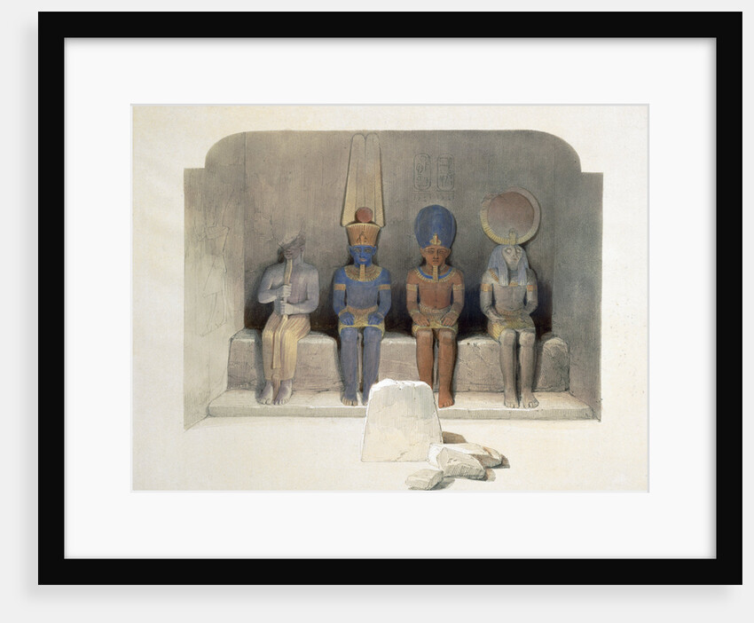 Sanctury of the Temple of Abu Simbel by David Roberts