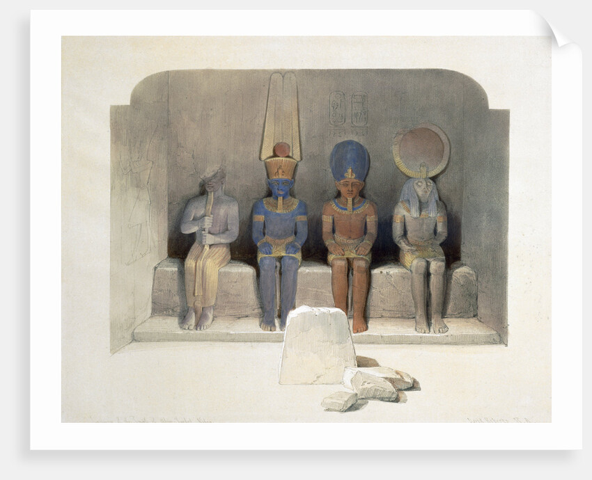 Sanctury of the Temple of Abu Simbel by David Roberts