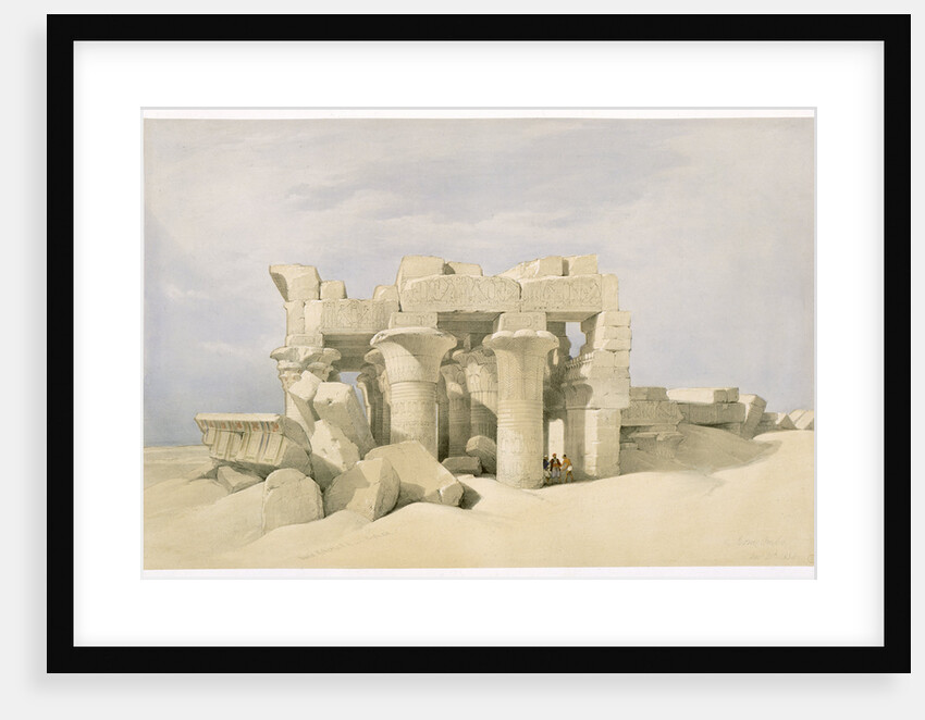 Temple of Sobek and Horuss at Kom Ombo by David Roberts