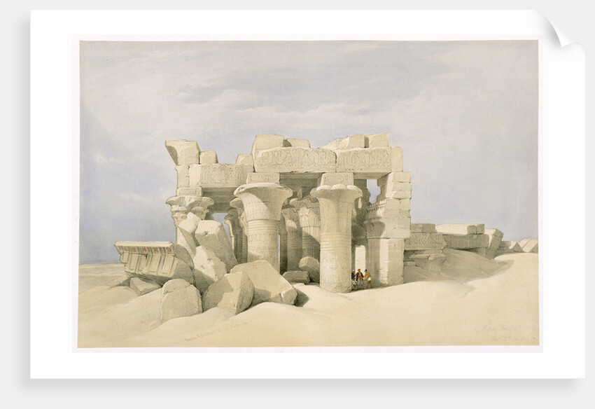 Temple of Sobek and Horuss at Kom Ombo by David Roberts