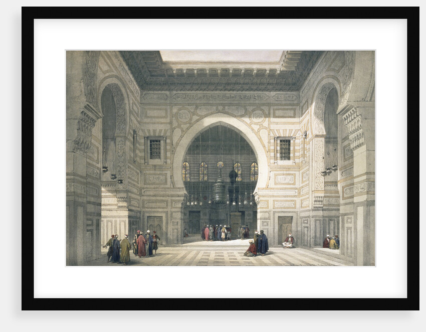 Interior of the Mosque of Sultan Hassan by David Roberts