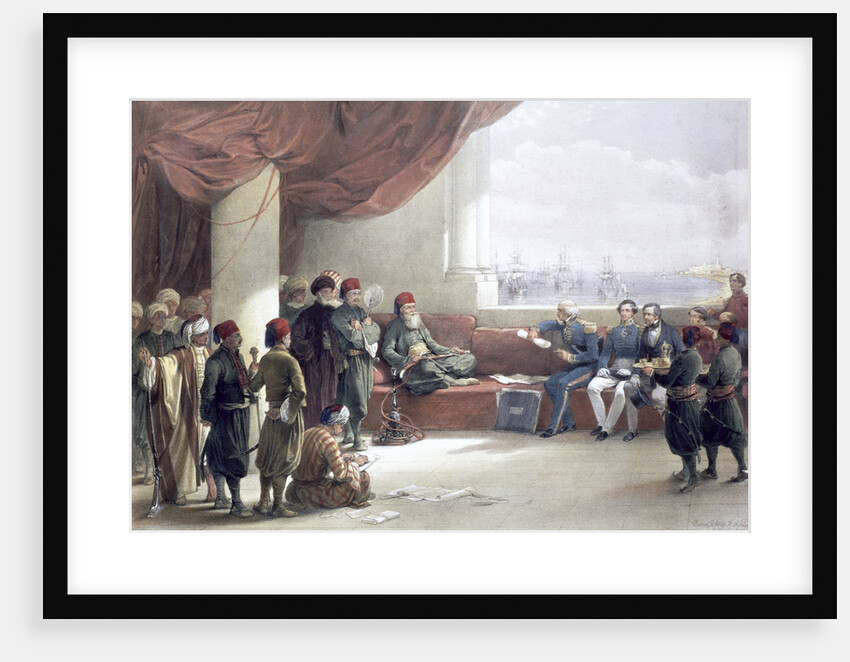 Interview with the Viceroy of Egypt at his palace by David Roberts