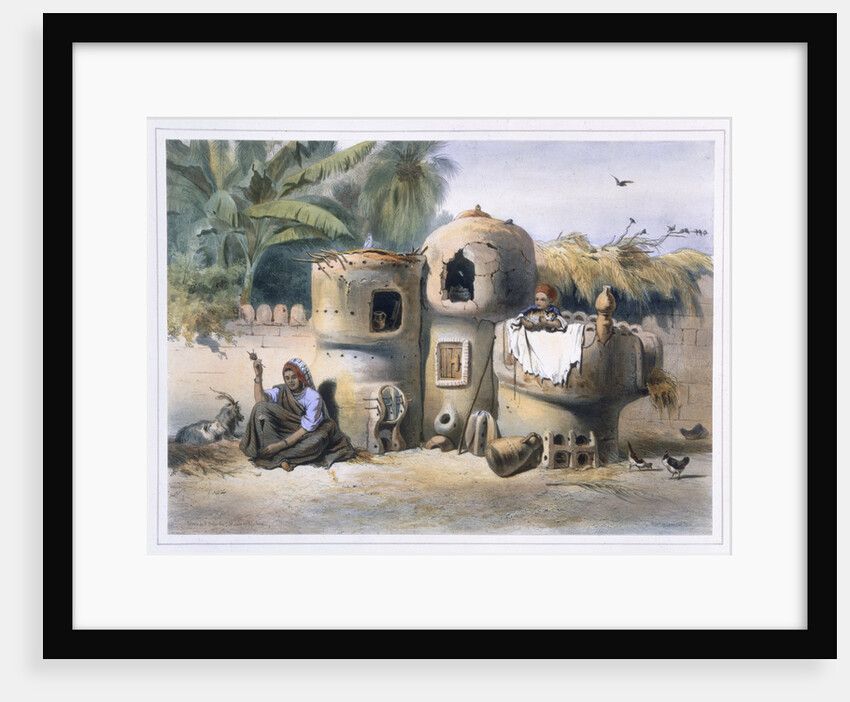 Peasant dwellings in Upper Egypt by Eugene Leroux
