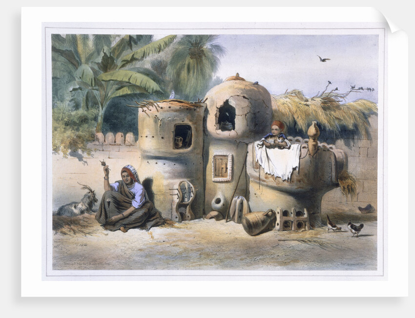 Peasant dwellings in Upper Egypt by Eugene Leroux