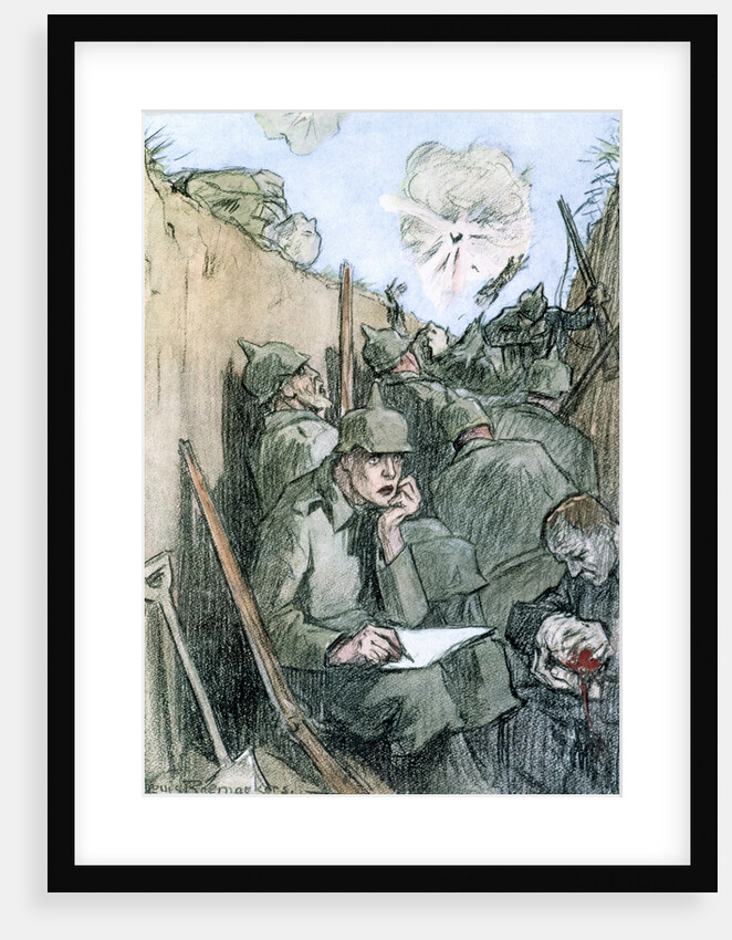 A Letter from the German Trenches by Louis Raemaekers