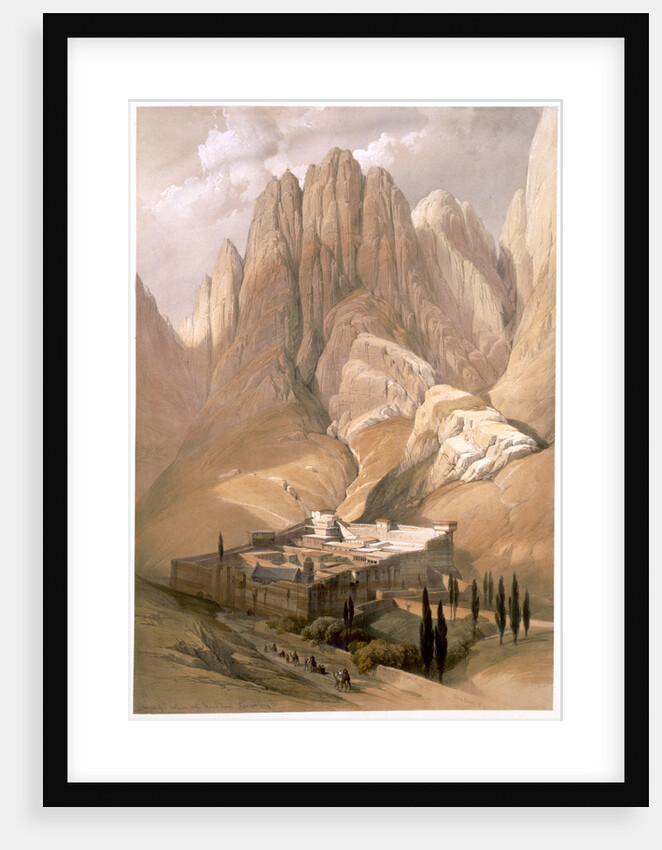 Convent of St Catherine with Mount Horeb by Louis Haghe