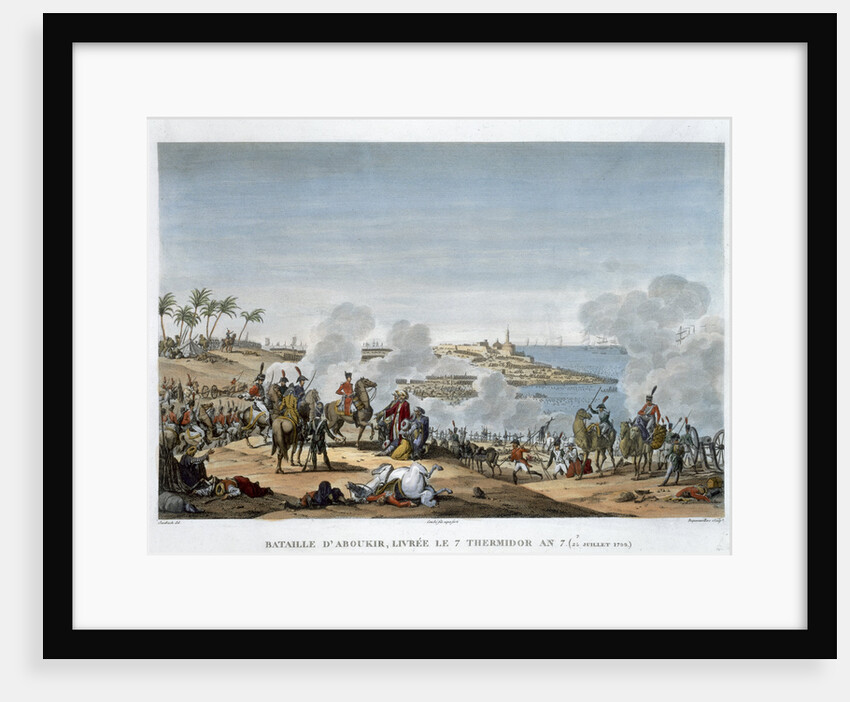 The Battle of Aboukir by Louis Francois Couche