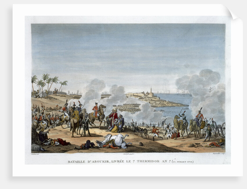 The Battle of Aboukir by Louis Francois Couche