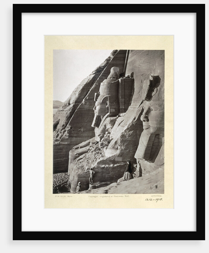 Facade of the Temple of Abu Simbel from the north by Frank Mason Good