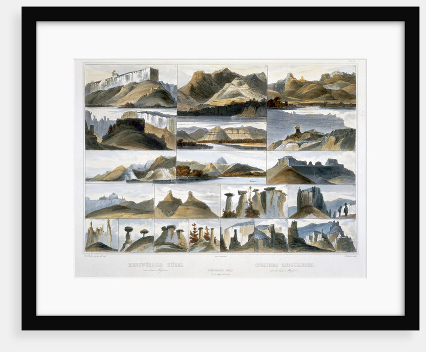 Remarkable Hills on the Upper Missouri by Friedrich Salathe