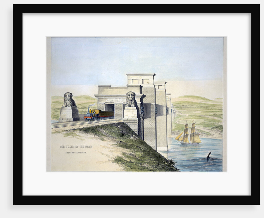 Britannia Bridge, Anglesey Entrance by George Hawkins