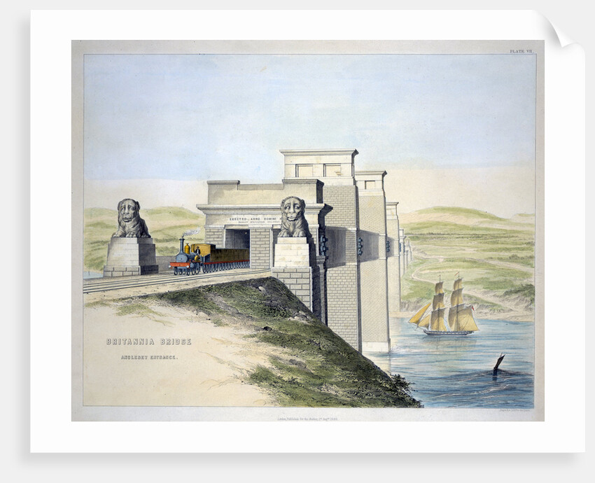 Britannia Bridge, Anglesey Entrance by George Hawkins