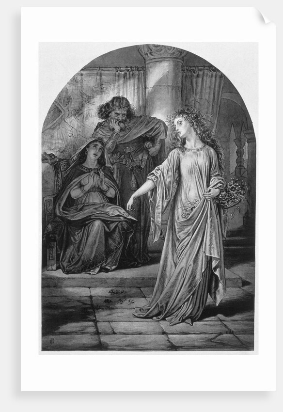 Ophelia, in Hamlet, by William Shakespeare by Anonymous