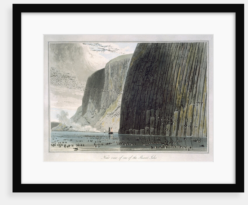 Near view of one of the Shiant Isles by William Daniell