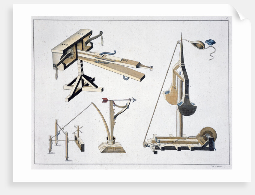 Siege weapons by Friedrich Martin von Reibisch
