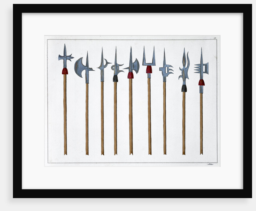Lances, spears, halberds and partisanes by Friedrich Martin von Reibisch