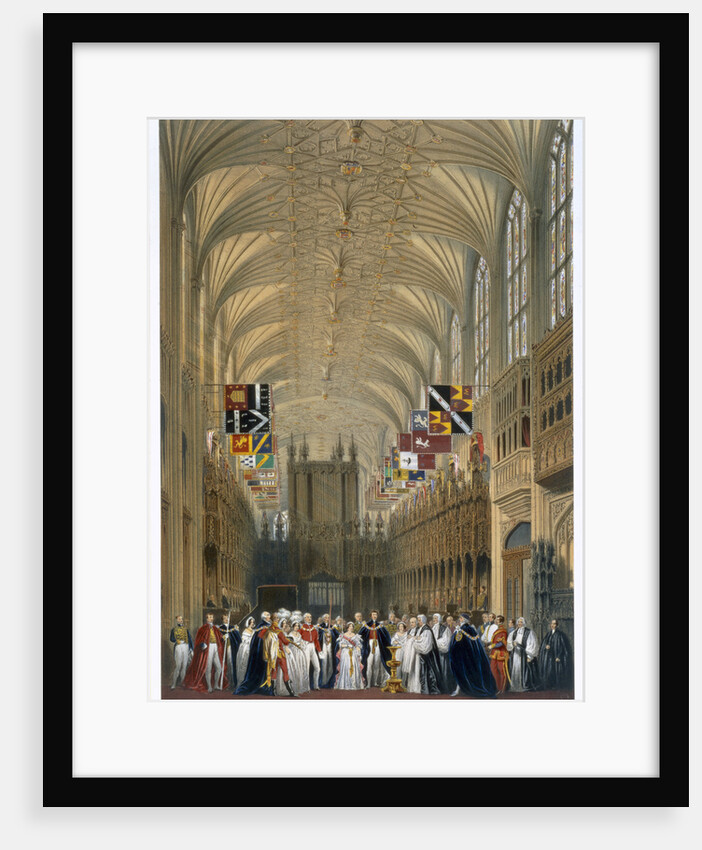 Queen Victoria and Prince Albert at a service in St George's Chapel by James Baker Pyne