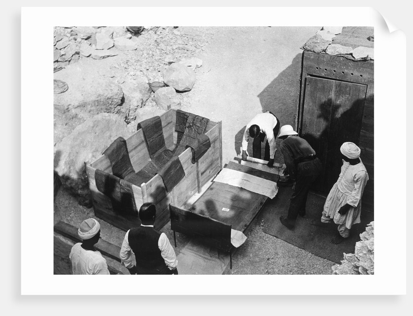 Archaeologists working  at the Tomb of Tutankhamun by Harry Burton