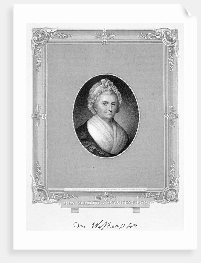 Martha Washington by James Barton Longacre