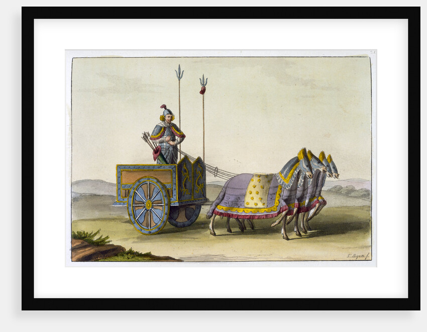 Ancient Chinese war chariot by Giovanni Bigatti
