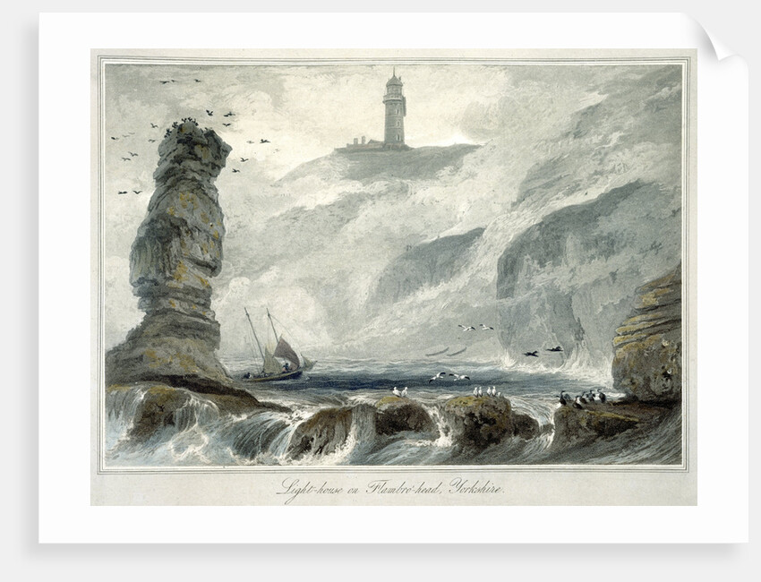 Lighthouse on Flamborough Head by William Daniell