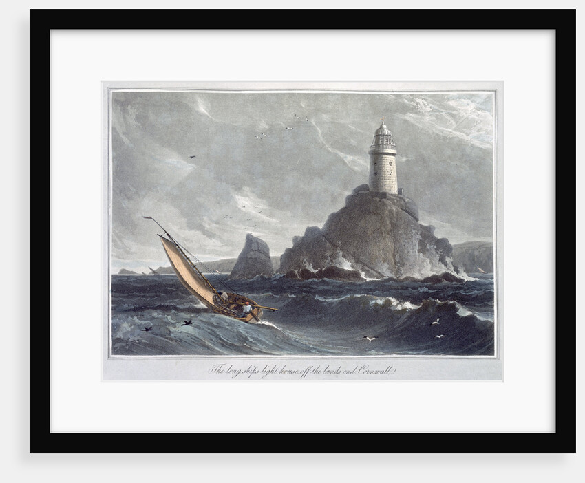 The Longships Lighthouse off the Lands End by William Daniell