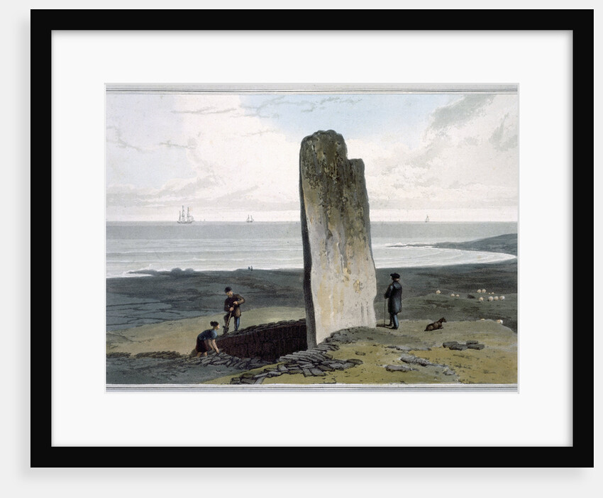 Druidical Stone at Strather near Barvas by William Daniell