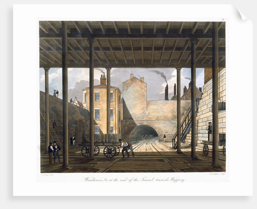 Warehouses etc at the end of the Tunnel towards Wapping by SG Hughes