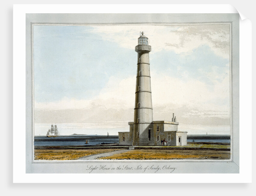 Lighthouse on the Start, Isle of Sandy, Orkney by William Daniell