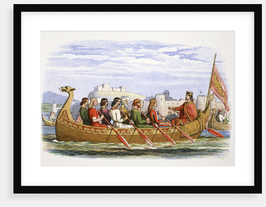 The barge of Edgar manned by eight kings on the Dee by James William Edmund Doyle