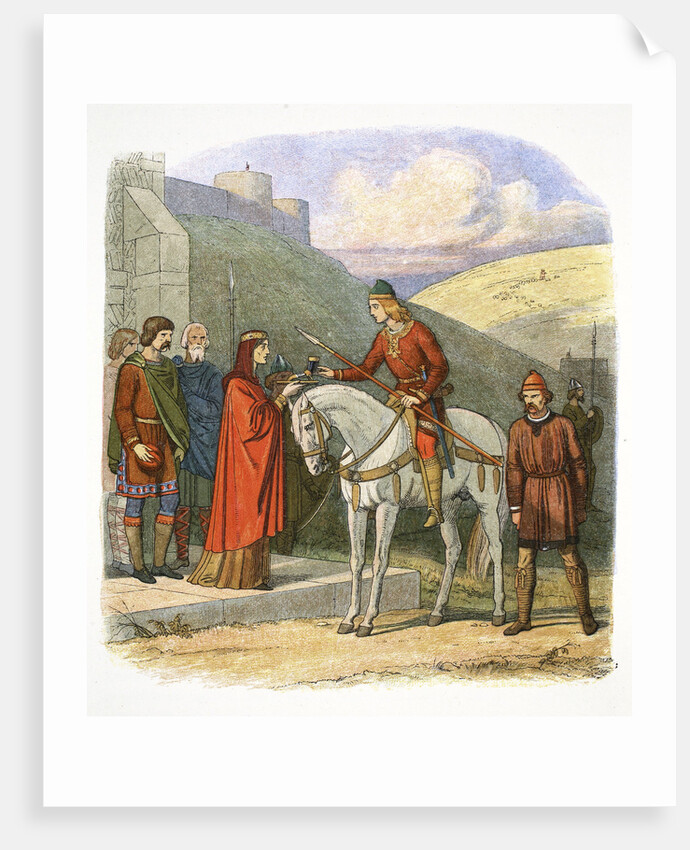 Edward the Martyr arriving at Corfe by James William Edmund Doyle