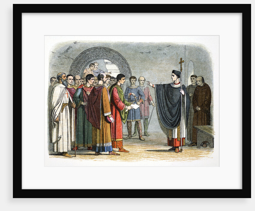 Thomas a Becket forbids the Earl of Leicester to pass sentence on him by James William Edmund Doyle