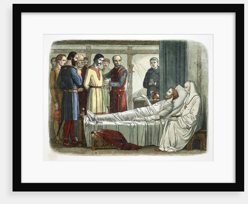 Richard I of England pardons the archer who shot him by James William Edmund Doyle