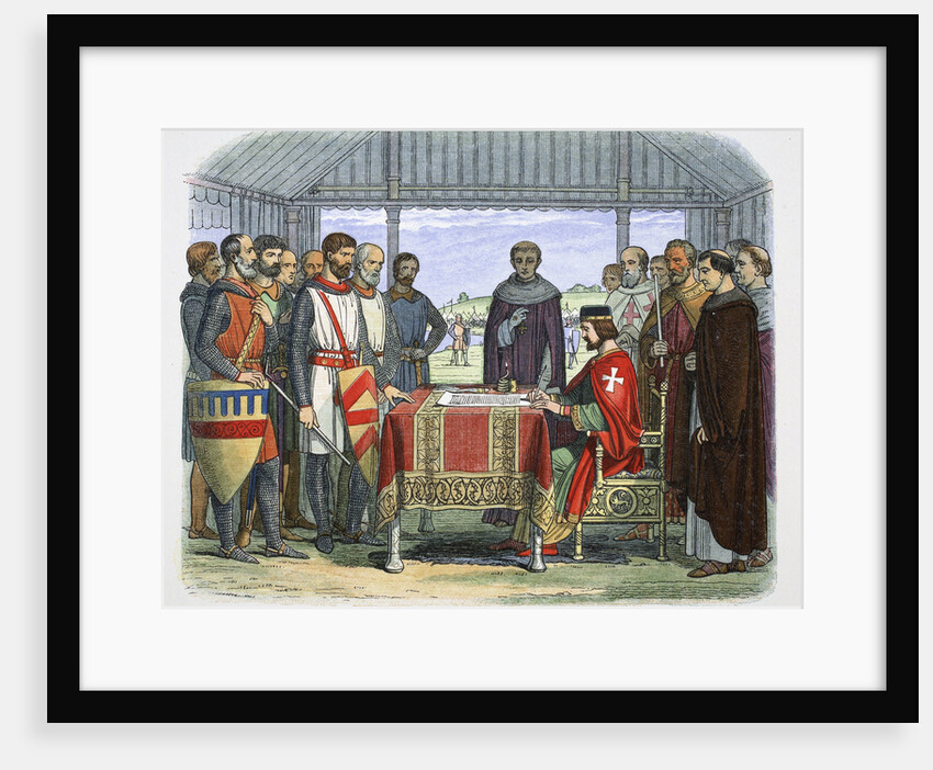 King John signs the Great Charter, Runnymede by James William Edmund Doyle